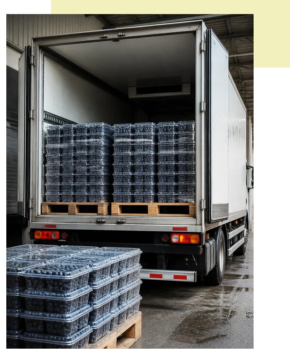 Перевозка черники рефрижератором в Реутов по цене от 3122 р. | Агросервис-Ртв